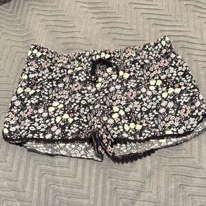 GapBody Floral Print Cotton Poplin Pajama Shorts